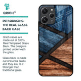 Wooden Tiles Glass Case for Redmi 12