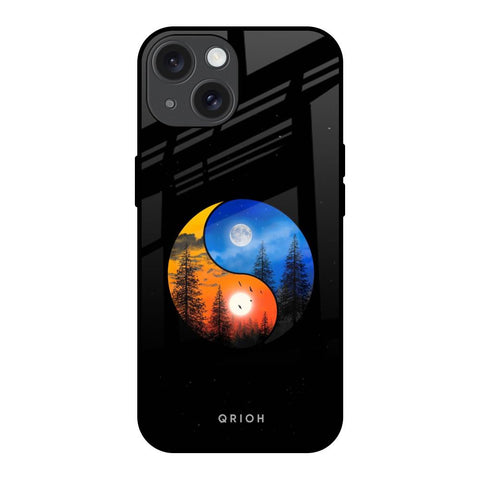 Yin Yang Balance iPhone 15 Glass Back Cover Online