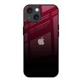 Wine Red iPhone 15 Glass Back Cover Online