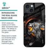 Aggressive Lion Glass Case for iPhone 15