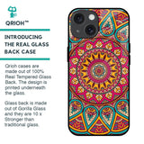 Elegant Mandala Glass Case for iPhone 15