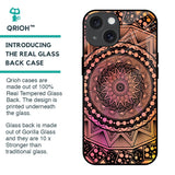 Floral Mandala Glass Case for iPhone 15