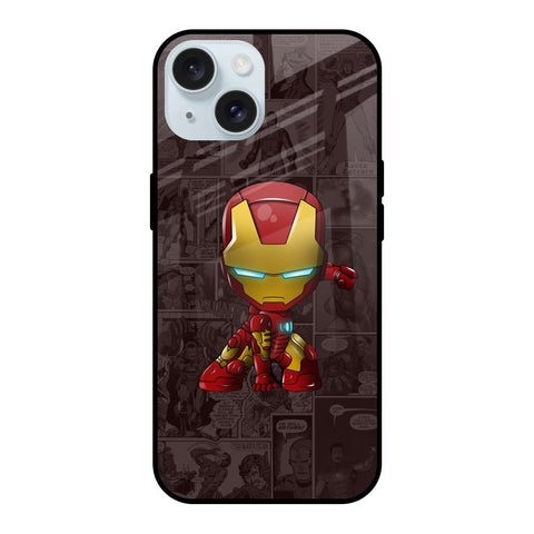 Angry Baby Super Hero iPhone 15 Glass Back Cover Online