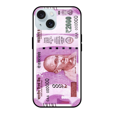 Stock Out Currency iPhone 15 Glass Back Cover Online