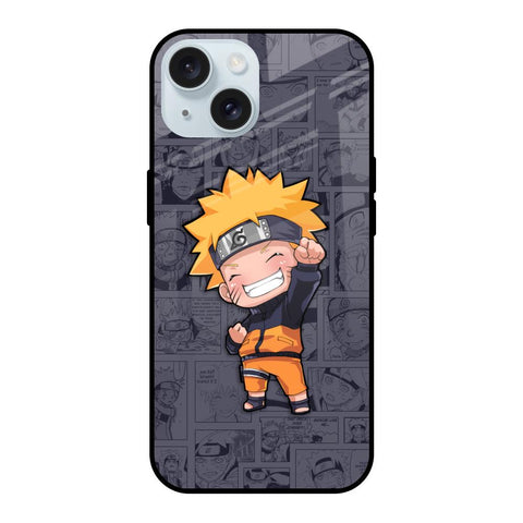 Orange Chubby iPhone 15 Glass Back Cover Online