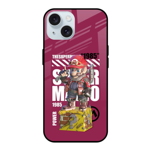 Gangster Hero iPhone 15 Glass Back Cover Online