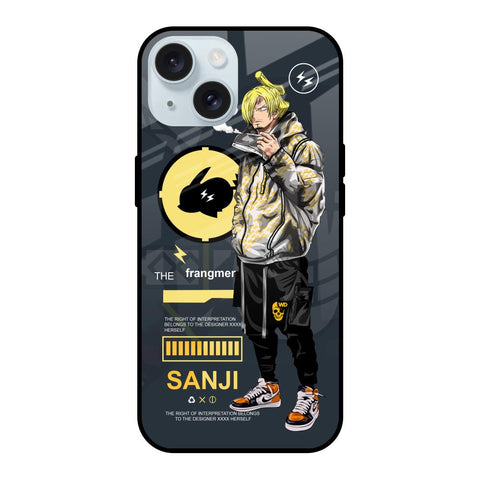 Cool Sanji iPhone 15 Glass Back Cover Online