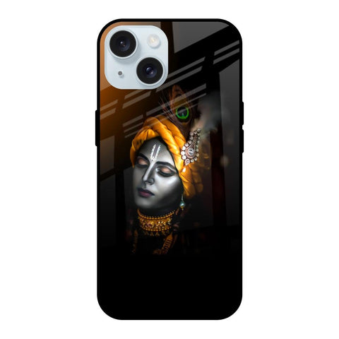 Ombre Krishna iPhone 15 Glass Back Cover Online