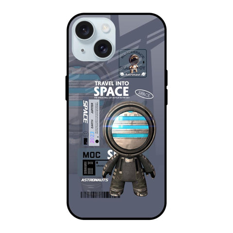 Space Travel iPhone 15 Glass Back Cover Online