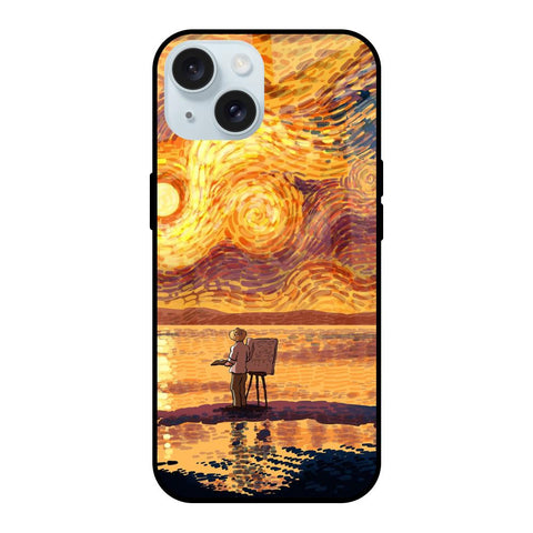 Sunset Vincent iPhone 15 Glass Back Cover Online