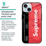 Supreme Ticket Glass Case for iPhone 15