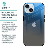 Blue Grey Ombre Glass Case for iPhone 15