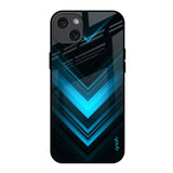 Vertical Blue Arrow iPhone 15 Plus Glass Back Cover Online