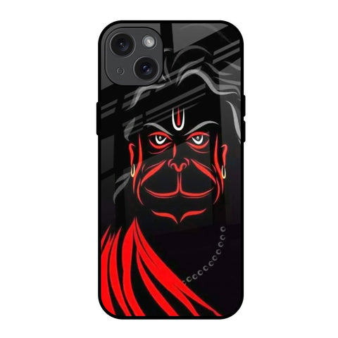 Lord Hanuman iPhone 15 Plus Glass Back Cover Online