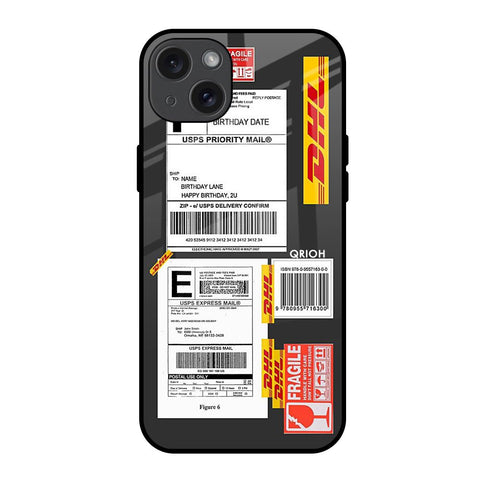 Cool Barcode Label iPhone 15 Plus Glass Back Cover Online