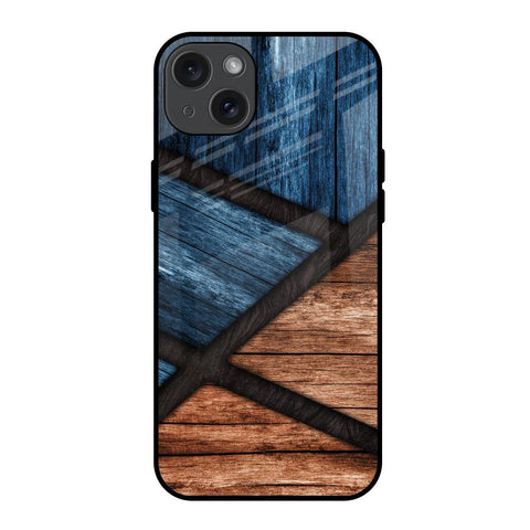 Wooden Tiles iPhone 15 Plus Glass Back Cover Online