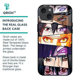 Anime Eyes Glass Case for iPhone 15 Plus