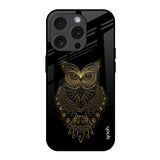 Golden Owl iPhone 15 Pro Glass Back Cover Online