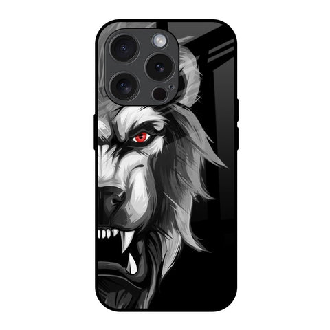 Wild Lion iPhone 15 Pro Glass Back Cover Online