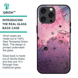Space Doodles Glass Case for iPhone 15 Pro Max