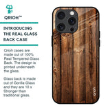 Timber Printed Glass Case for iPhone 15 Pro Max