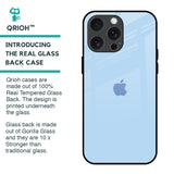 Pastel Sky Blue Glass Case for iPhone 15 Pro Max