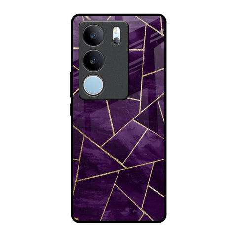 Geometric Purple Vivo V29 5G Glass Back Cover Online