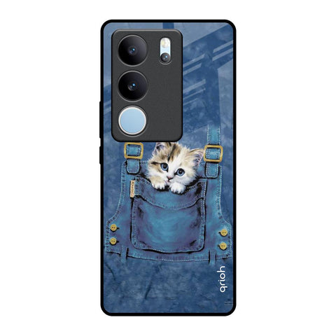 Kitty In Pocket Vivo V29 5G Glass Back Cover Online