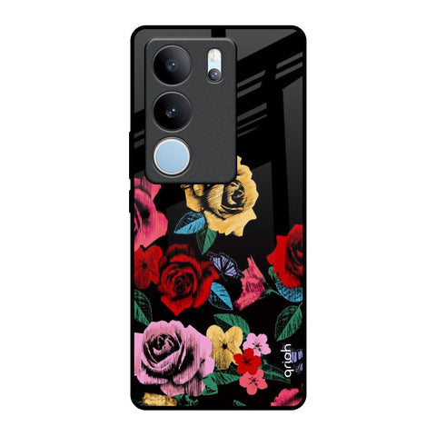 Floral Decorative Vivo V29 5G Glass Back Cover Online