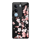 Black Cherry Blossom Vivo V29 5G Glass Back Cover Online