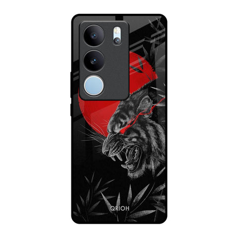 Red Moon Tiger Vivo V29 5G Glass Back Cover Online