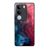 Blue & Red Smoke Vivo V29 5G Glass Back Cover Online