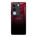 Wine Red Vivo V29 5G Glass Back Cover Online