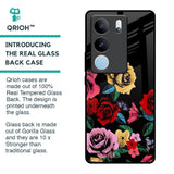 Floral Decorative Glass Case For Vivo V29 5G