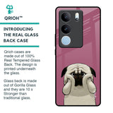 Funny Pug Face Glass Case For Vivo V29 5G