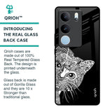 Kitten Mandala Glass Case for Vivo V29 5G