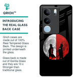 Anime Red Moon Glass Case for Vivo V29 5G