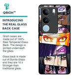 Anime Eyes Glass Case for Vivo V29 5G