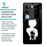 Monochrome Goku Glass Case for Vivo V29 5G