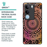 Floral Mandala Glass Case for Vivo V29 5G