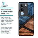 Wooden Tiles Glass Case for Vivo V29 5G