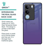 Indigo Pastel Glass Case For Vivo V29 5G