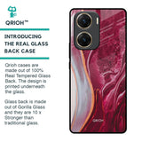 Crimson Ruby Glass Case for Vivo V29e 5G