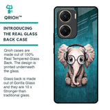 Adorable Baby Elephant Glass Case For Vivo V29e 5G