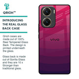 Wavy Pink Pattern Glass Case for Vivo V29e 5G