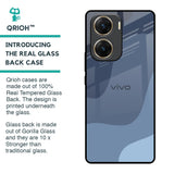 Navy Blue Ombre Glass Case for Vivo V29e 5G