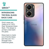 Blue Mauve Gradient Glass Case for Vivo V29e 5G