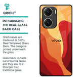 Magma Color Pattern Glass Case for Vivo V29e 5G