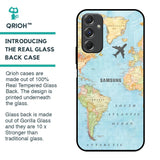 Fly Around The World Glass Case for Samsung Galaxy F34 5G