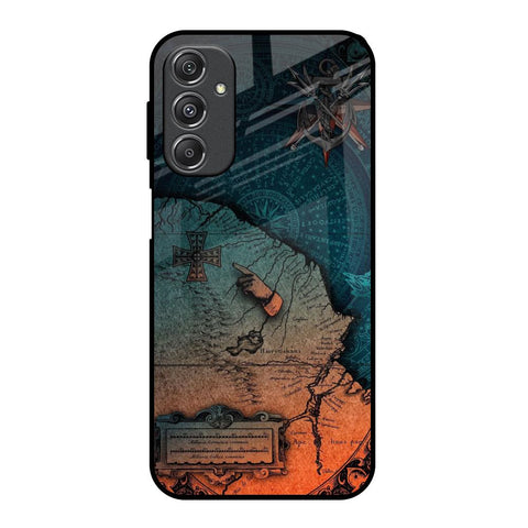 Geographical Map Samsung Galaxy M34 5G Glass Back Cover Online